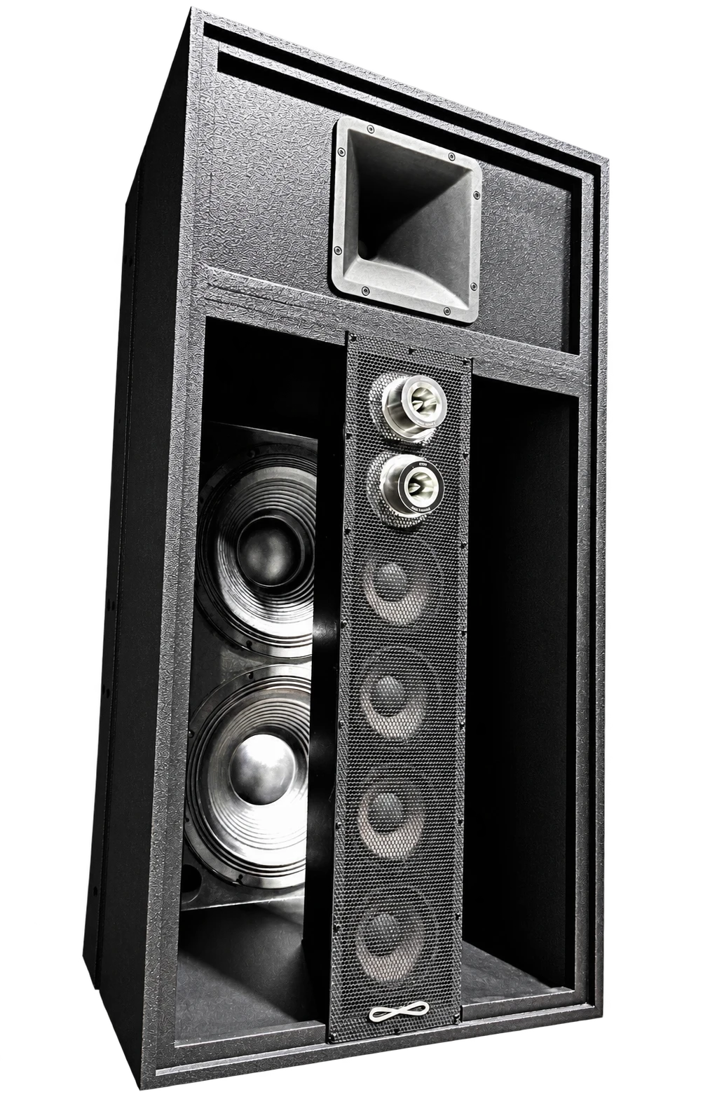 Infinite large-format loudspeaker engineered for permanent nightclub installation